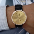 流當手錶拍賣 原裝 CHOPARD 蕭邦 18K金 LUC 自動 男錶 超美鑽圈 9成5新 喜歡價可議 ZR413
