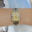 台中精品二手拍賣 流當手錶 原裝 HERMES 愛馬仕 不銹鋼 半金 石英 女錶 9成新 KR011